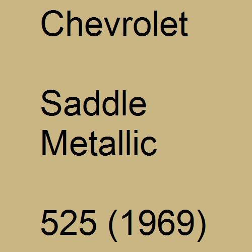 Chevrolet, Saddle Metallic, 525 (1969).